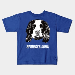 Springer Mom Springer Spaniel Design Kids T-Shirt